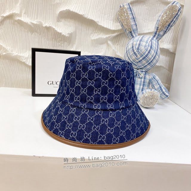 Gucci男女同款帽子 古馳經典款漁夫帽遮陽帽  mm1215